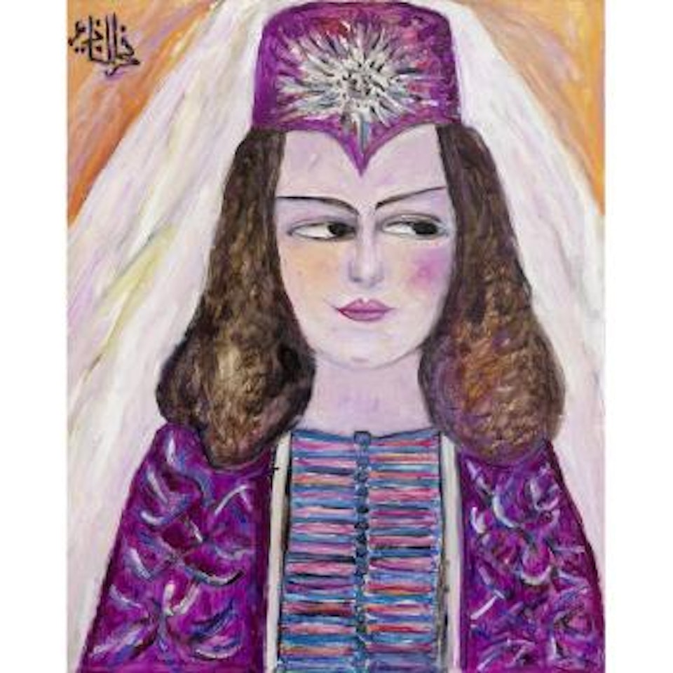 Portrait of Seteney Shami by Fahr-El-Nissa Zeid