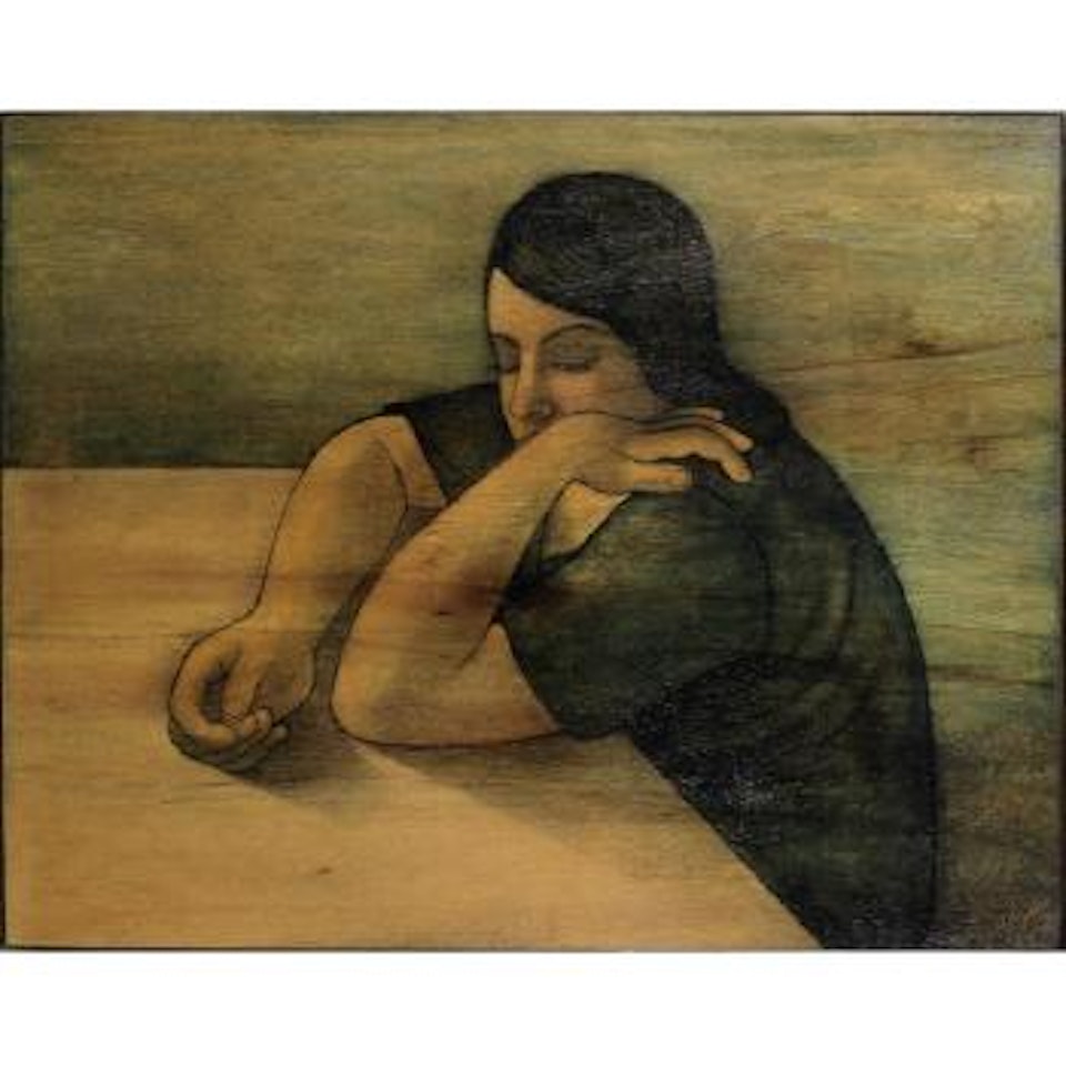 Leaning Woman by Louai Kayali