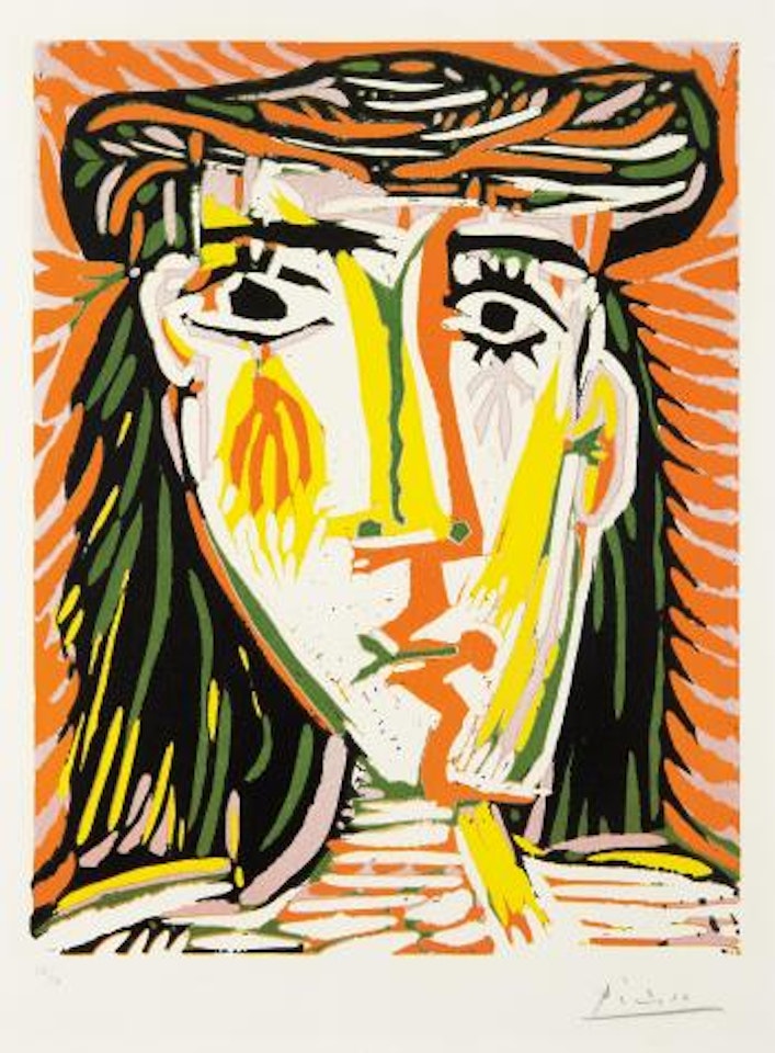 Femme au chapeau (Woman in a Hat) by Pablo Picasso