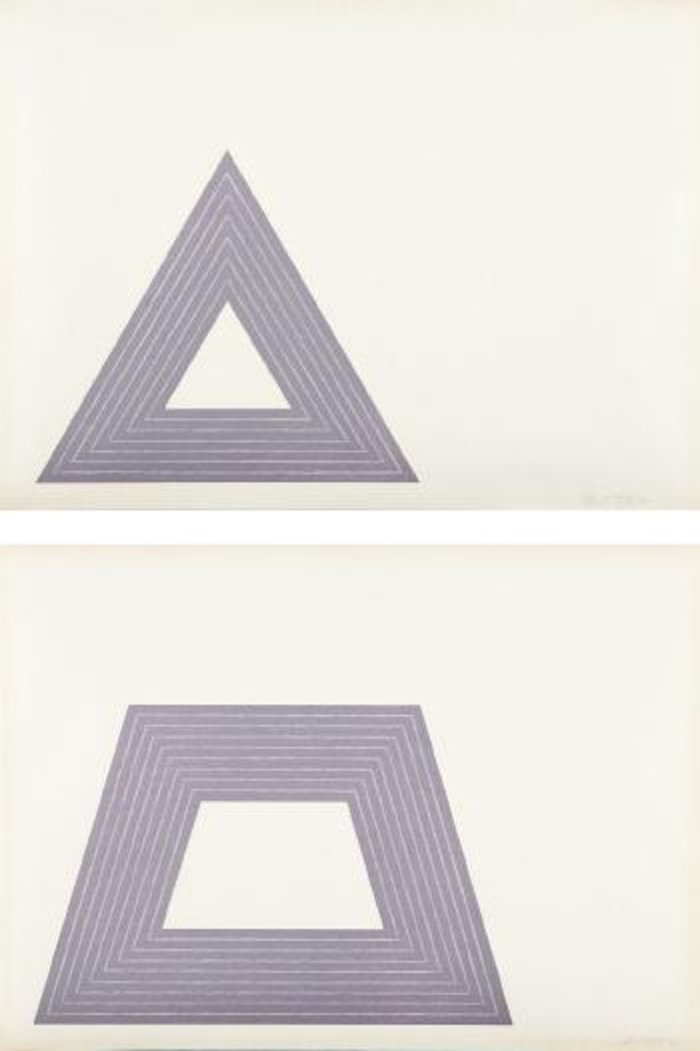 Ileana Sonnabend; and Leo Castelli, from Purple series by Frank Stella