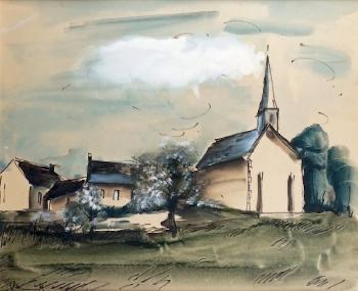 La petite église du village by Maurice de Vlaminck