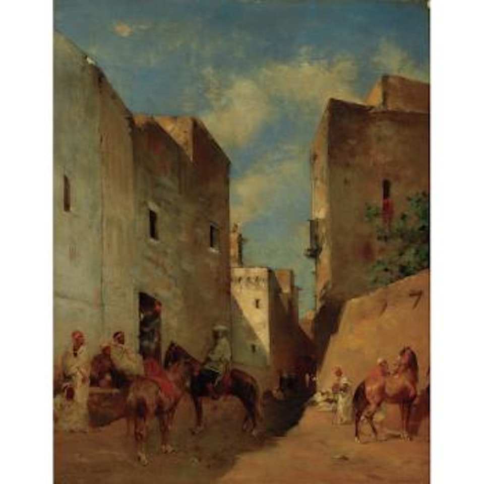 Moorish Street Scene by Eugene Fromentin
