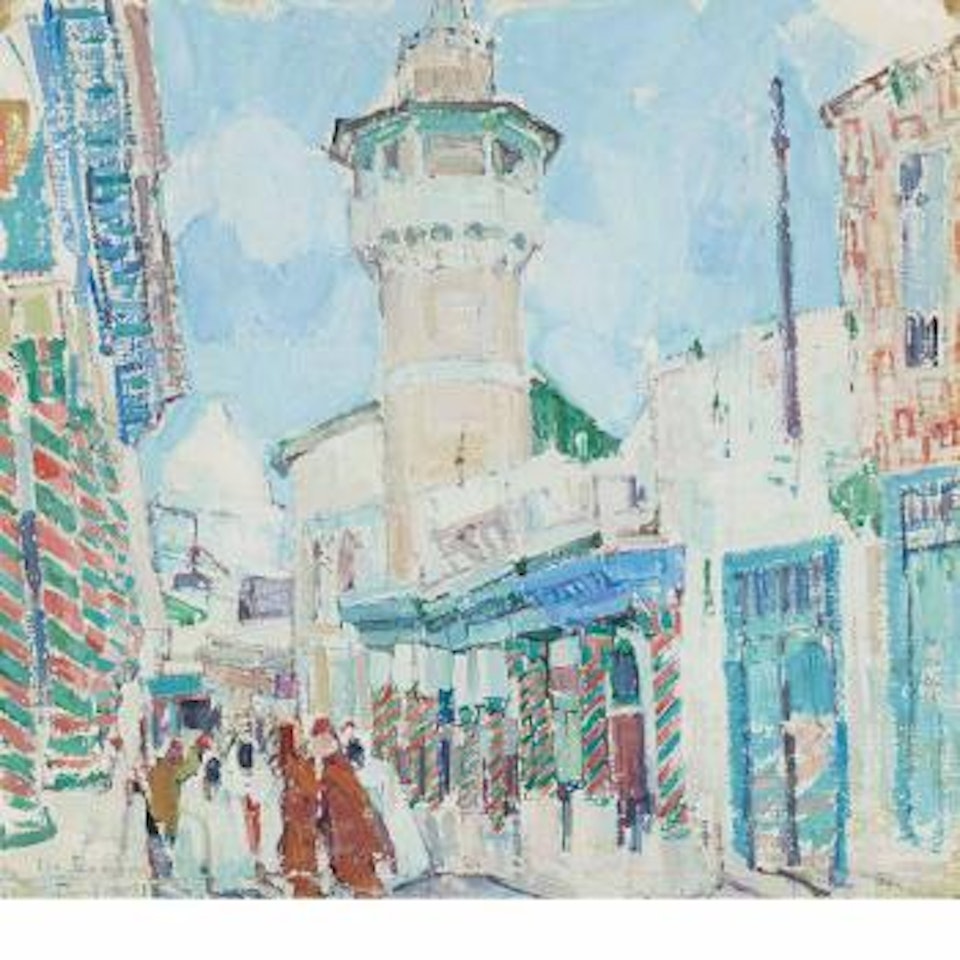 Street Scene, Tunis by Leon Gaspard