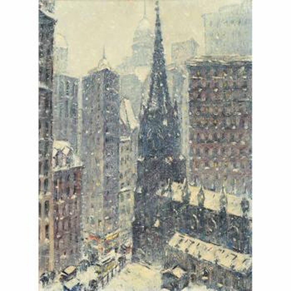 Downtown, New York by Guy Carleton Wiggins