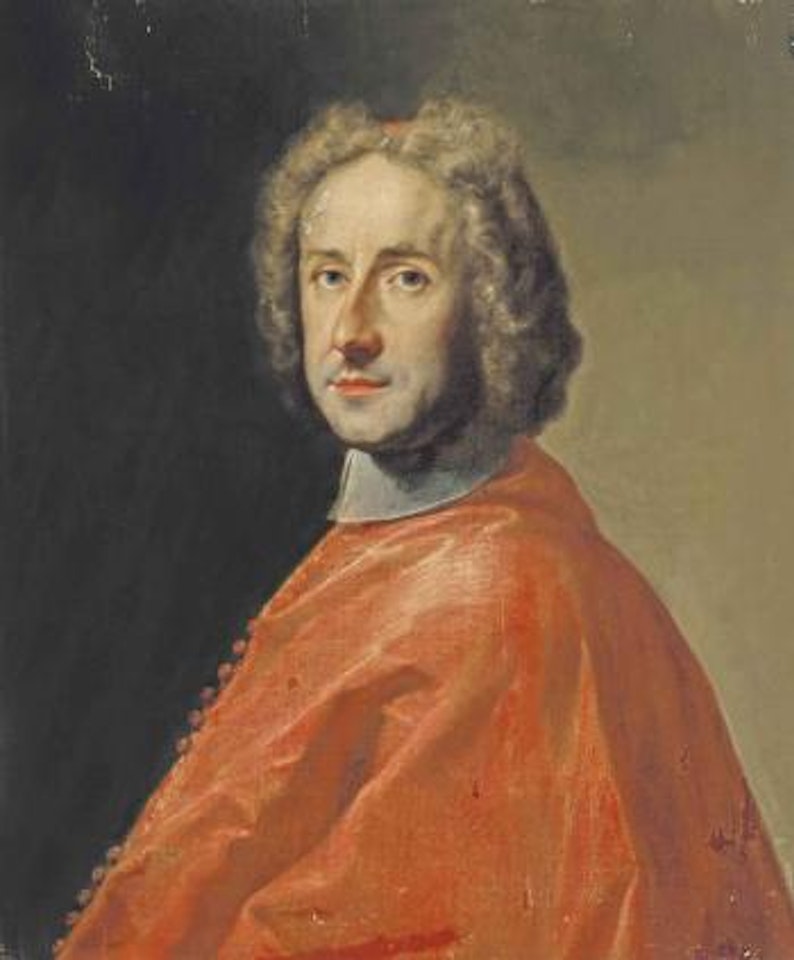 Portrait of Cardinal Pietro Ottoboni (1667-1740), half-length, in cardinal's robes by Francesco Trevisani