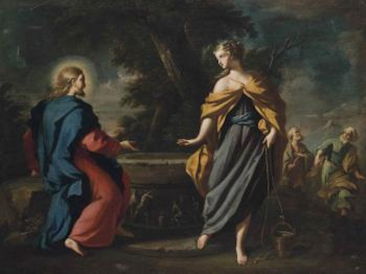 Christ and the Samaritan Woman by Neapolitan School