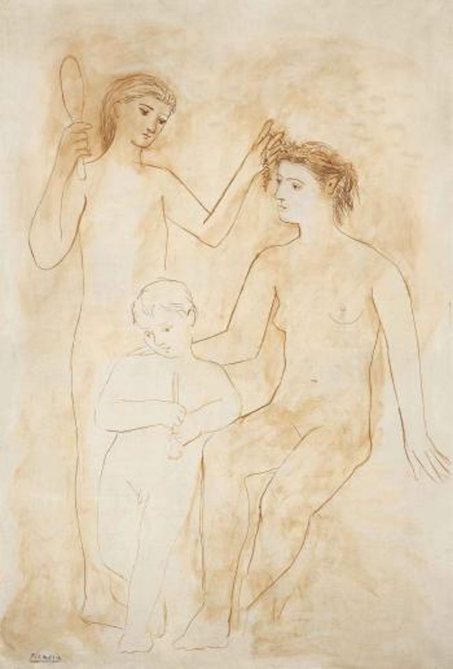 Deux femmes et enfant by Pablo Picasso