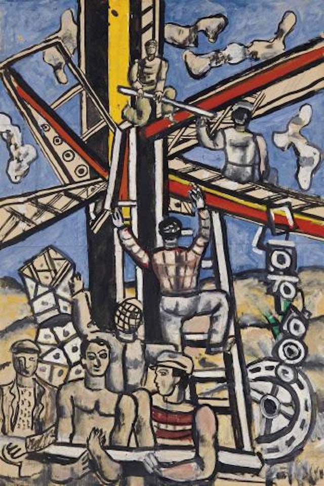 Constructeurs, échelle et roue by Fernand Leger