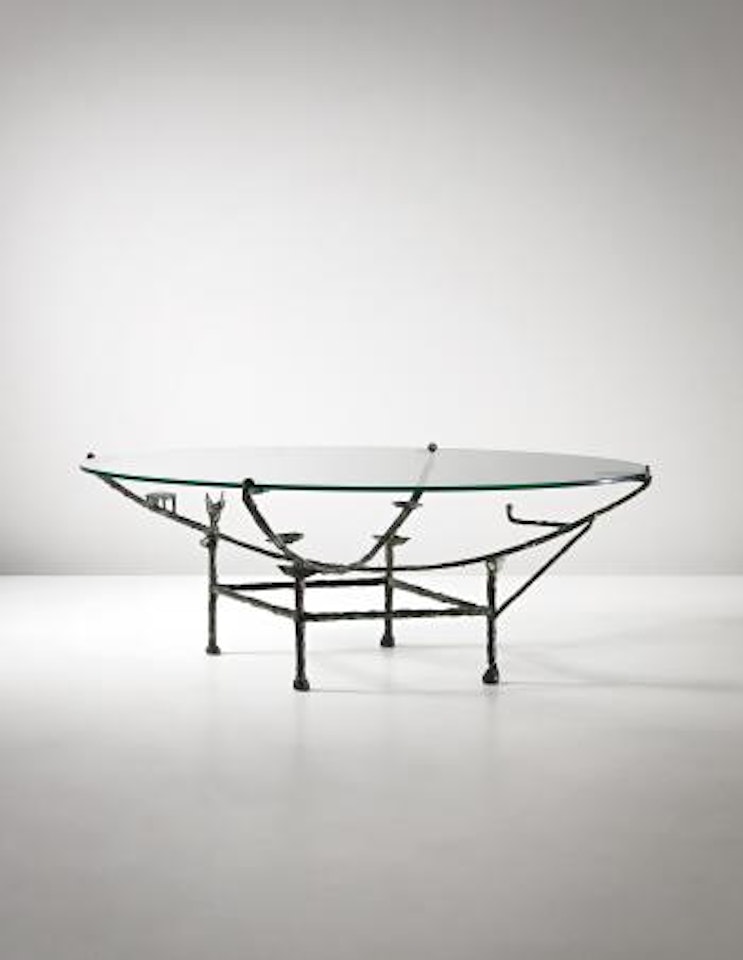 Carcasse' low table, petit modèle à la chauve-souris by Diego Giacometti