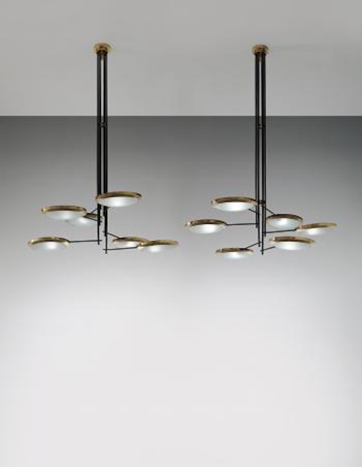 Monumental chandeliers by Stilnovo