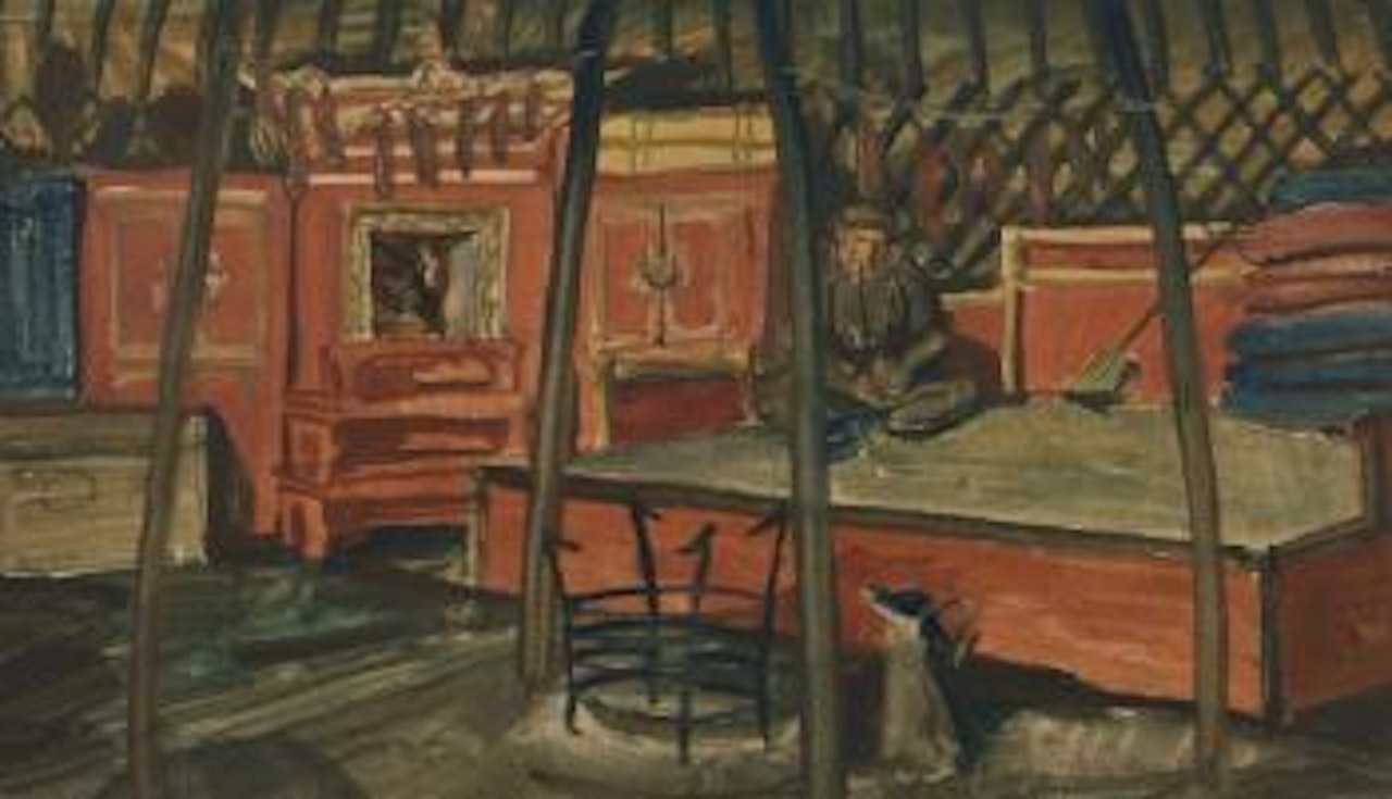 Fumeur d'opium en Mongolie by Alexander Evgenievich Yakovlev