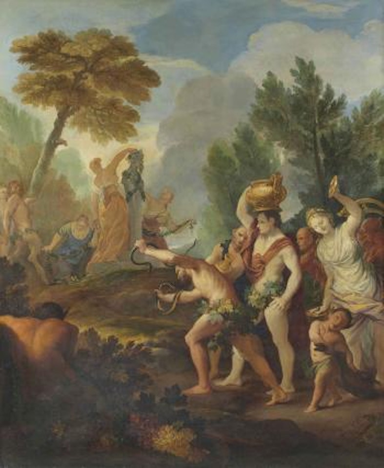 Bacchanale et offrande à Pan by Italian School