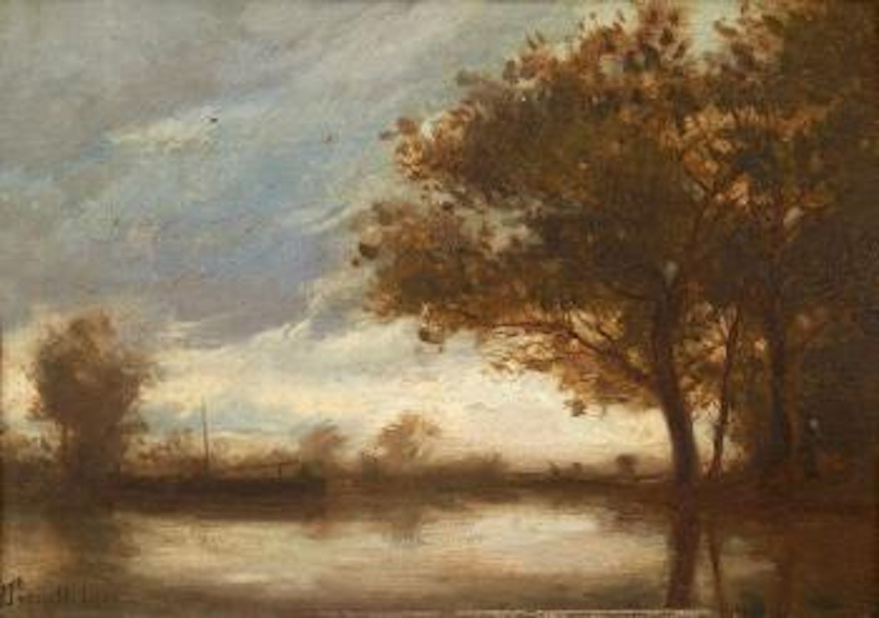 Paysage, bord d'étang by Paul Désiré Trouillebert
