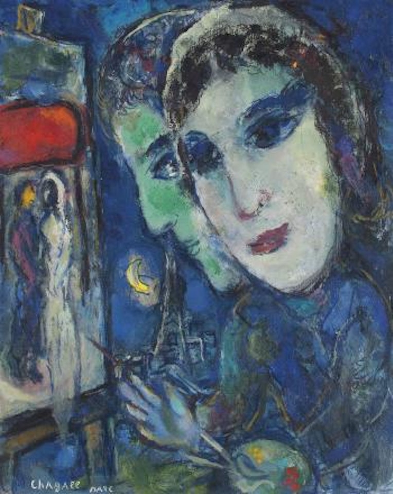 Deux têtes by Marc Chagall