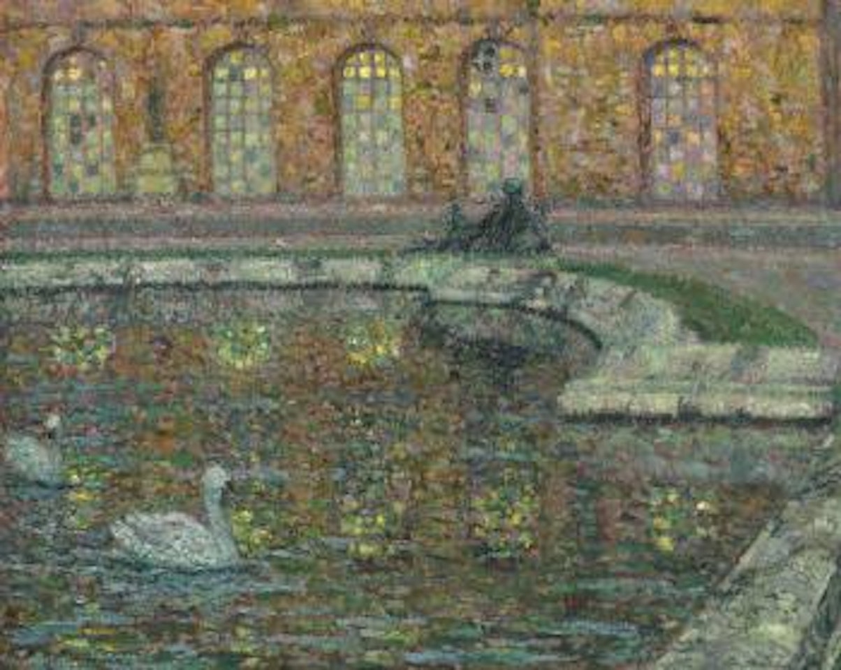 Les reflets, fenêtres du palais by Henri Le Sidaner