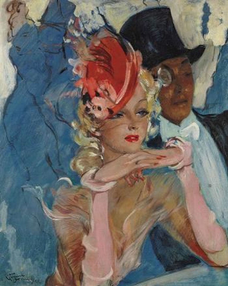 La nuit de Longchamps by Jean Gabriel Domergue