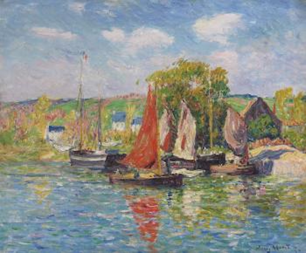 Quimper, le quai by Henry Moret