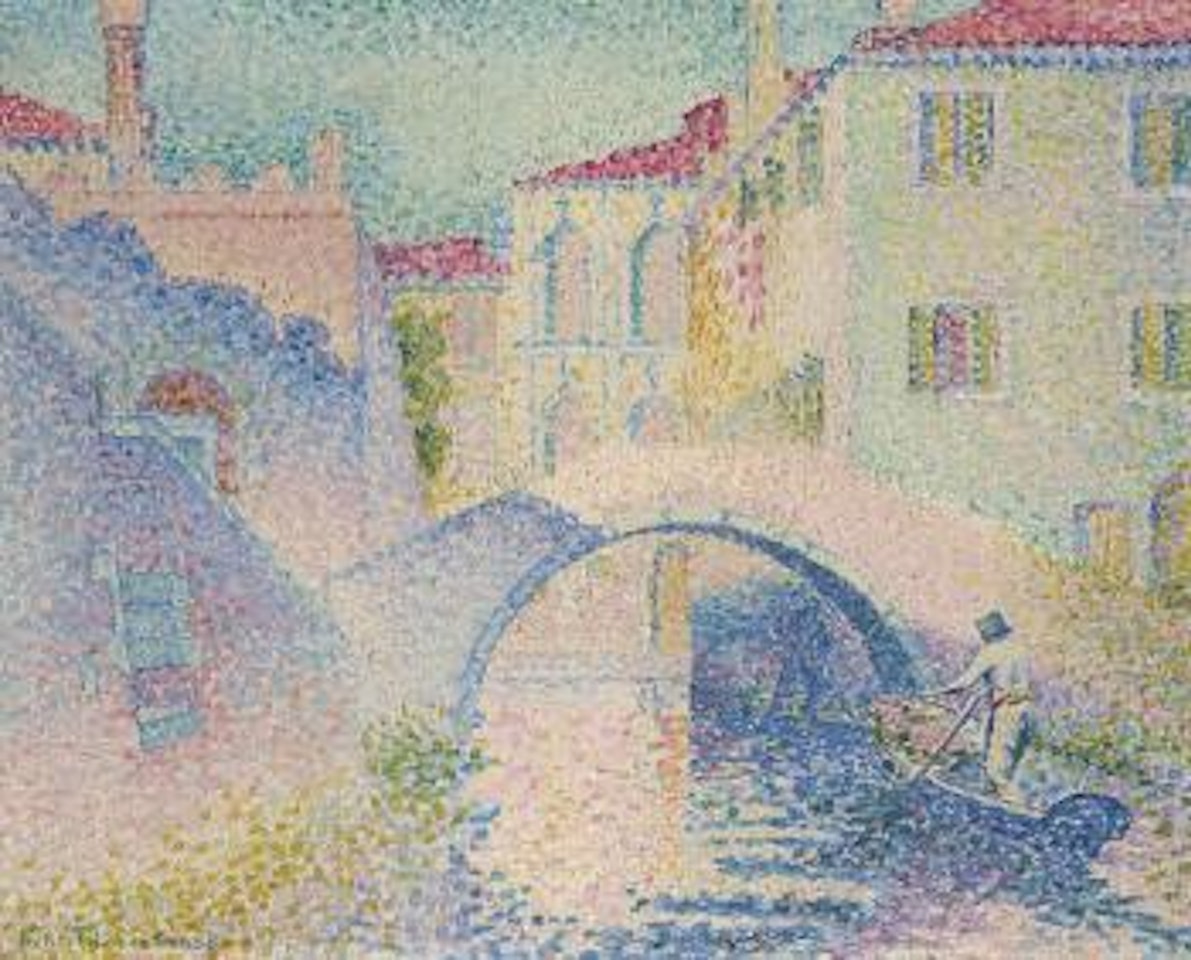 Ponte Moro, Rio Grimani (Venise) by Henri Edmond Cross