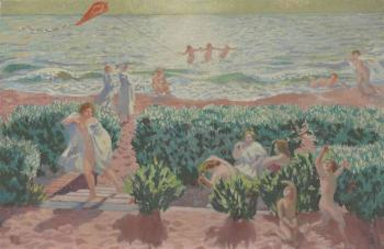 Plage au cerf-volant by Maurice Denis