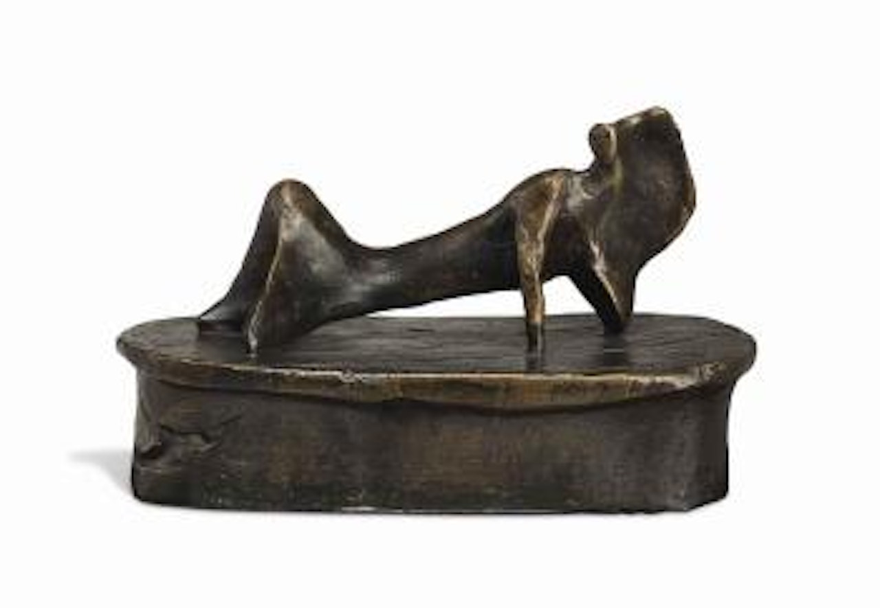 Maquette for Reclining Figure: Cloak by Henry Moore