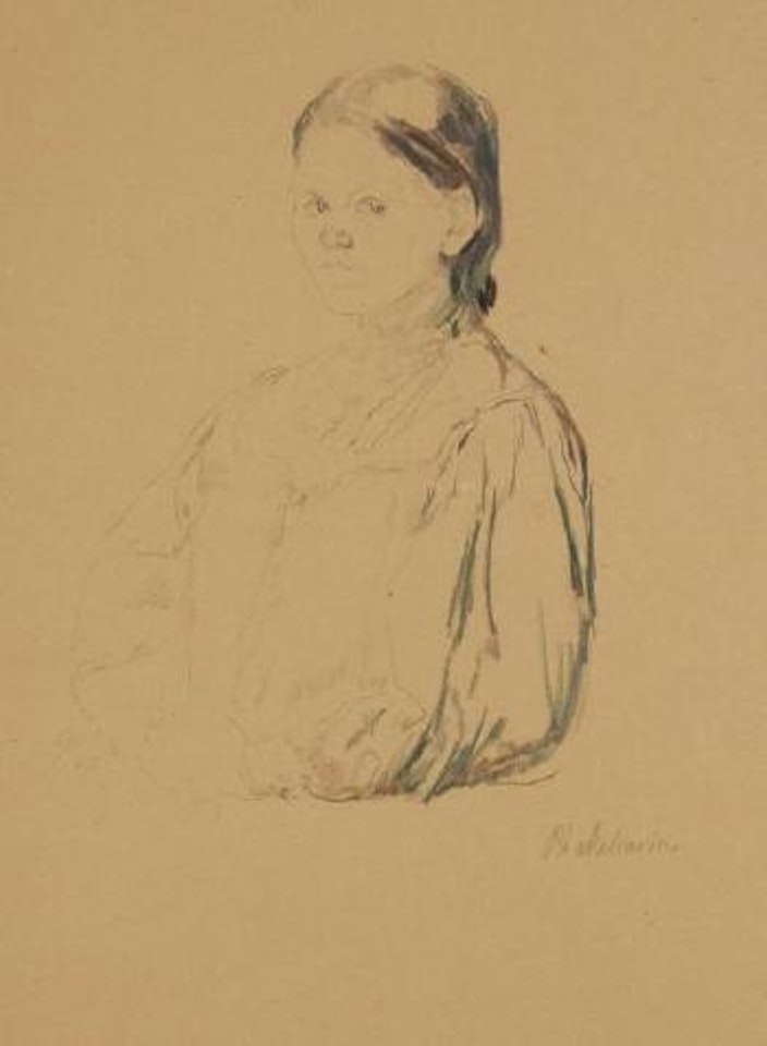 Portrait de jeune femme au fichu by Filip Malyavin