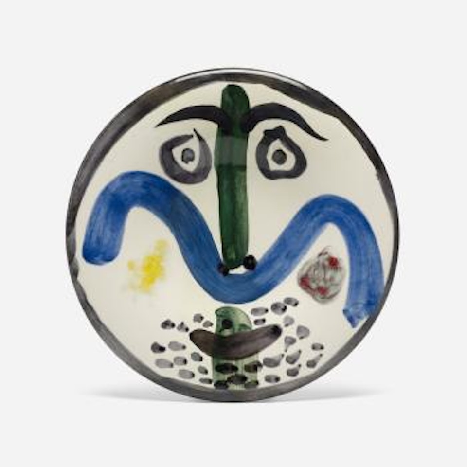 Face no. 130 plate by Pablo Picasso