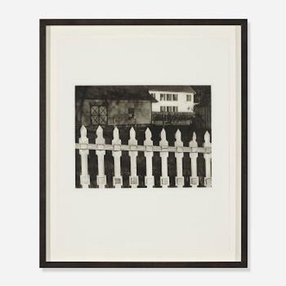 The white fence, Port Kent by Paul Strand