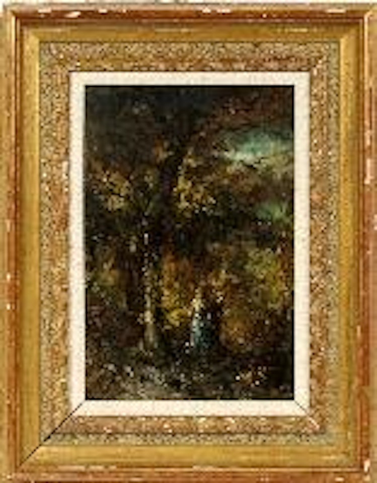 A walk in the forest by Adolphe Monticelli