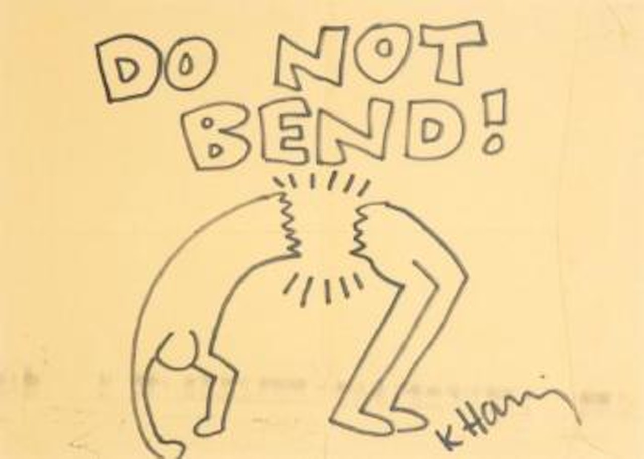 Untitled (Do not Bend !) by Keith Haring