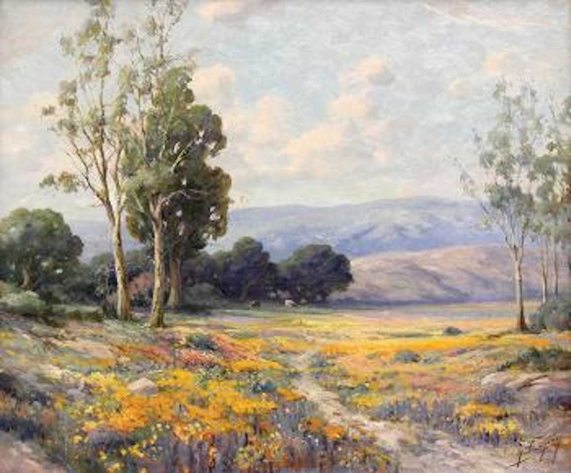 Cattle grazing in the poppy fields by Angel Espoy