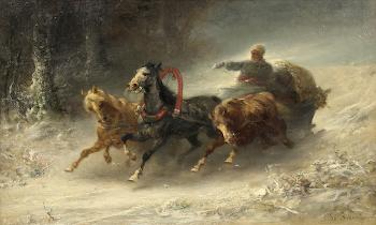The imperial courier by Adolf Schreyer