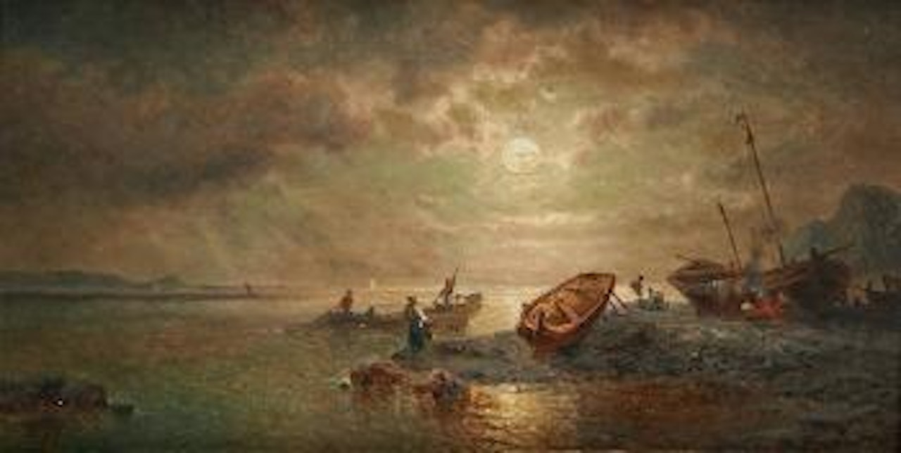 Rayons argentés sur la Côte de Bretagne by François Etienne Musin