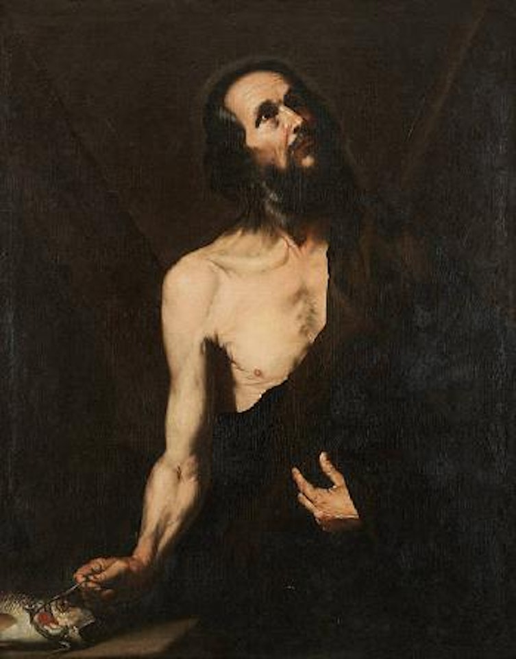 Saint Pierre pêcheur by Spanish School