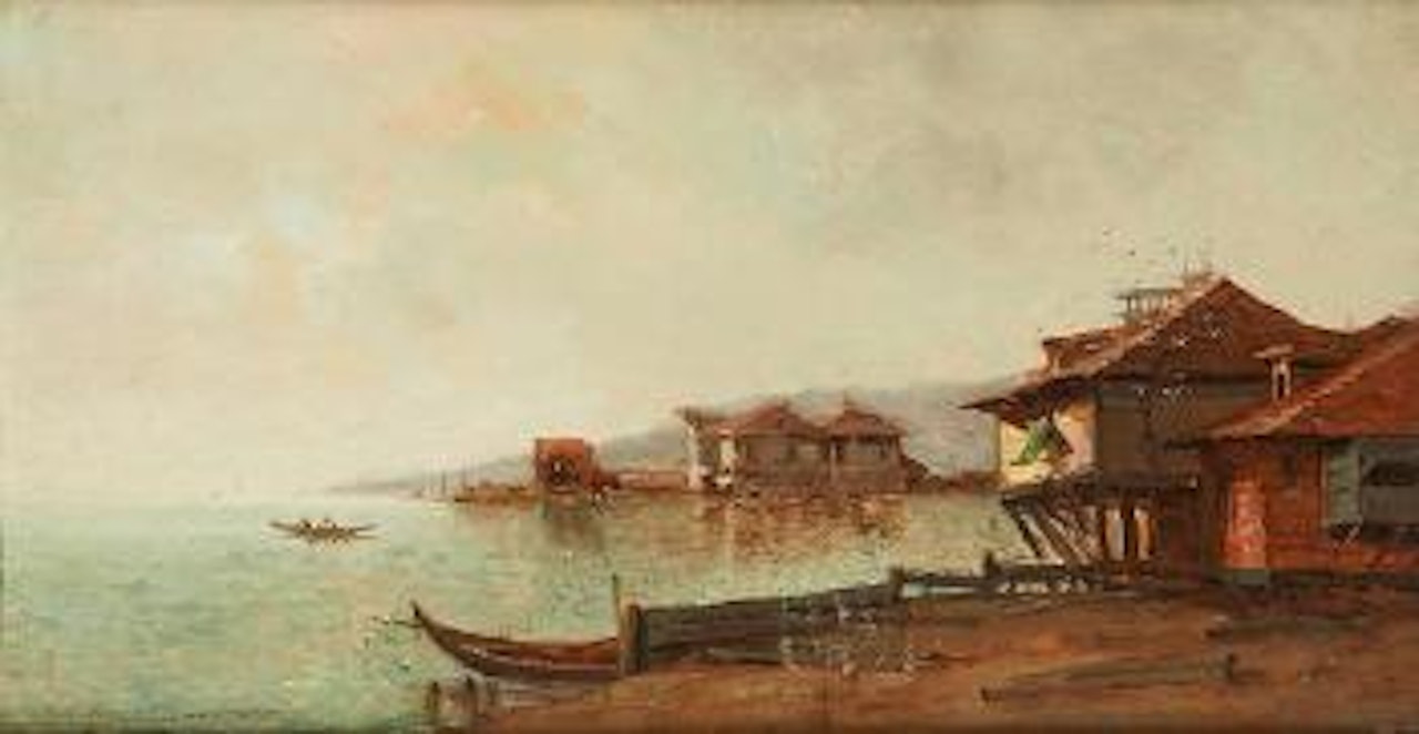 Paysage fluvial by Jean Baptiste Henri Durand-Brager