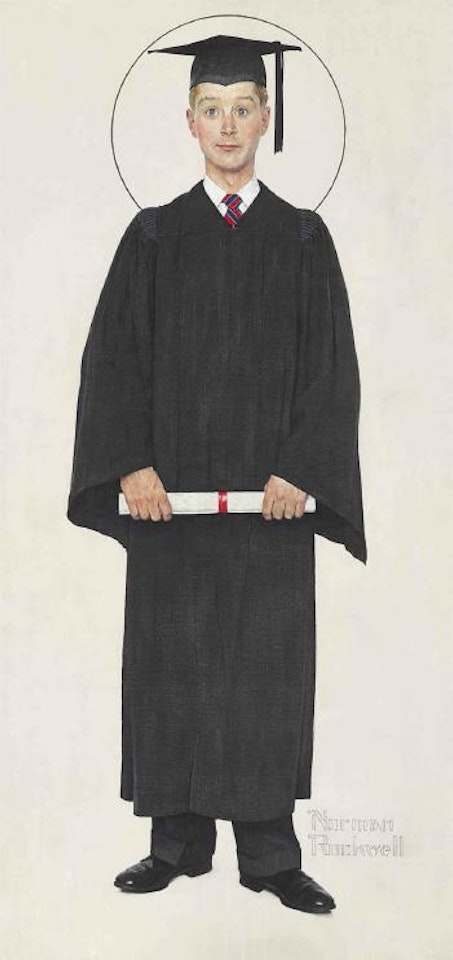 Boy Graduate by Norman Rockwell