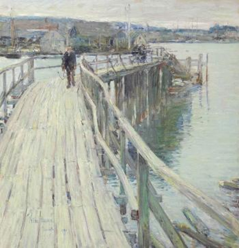Dock Scene, Gloucester by Childe Hassam