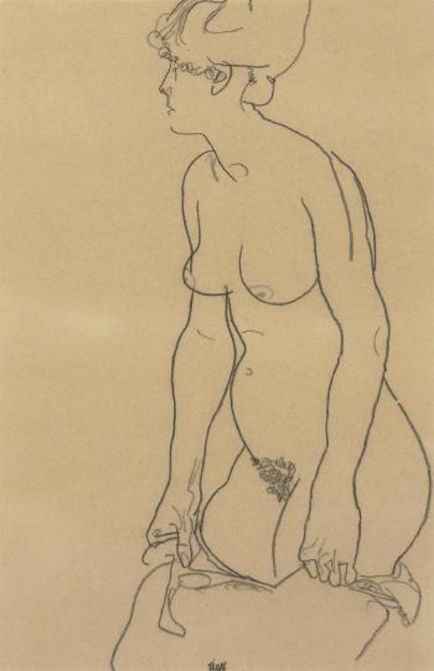 Akt by Egon Schiele