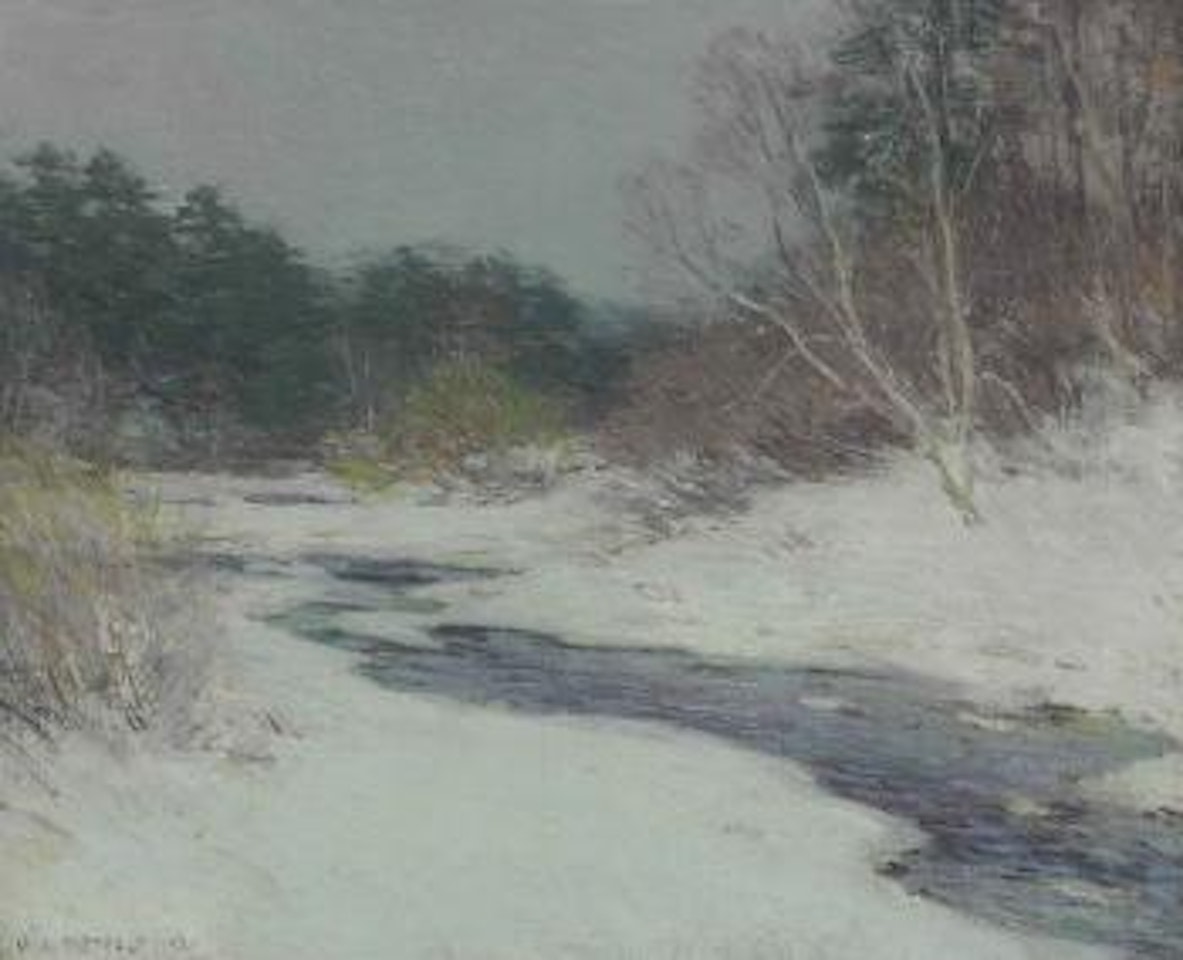 Thawing Brook (No 3) by Willard Leroy Metcalf
