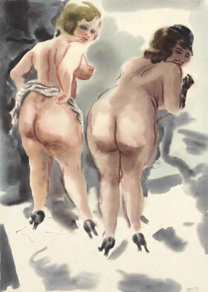 Zwei Mädchen by George Grosz