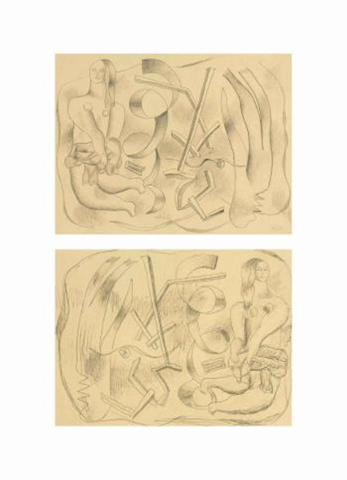 La Danseuse (recto-verso) by Fernand Leger