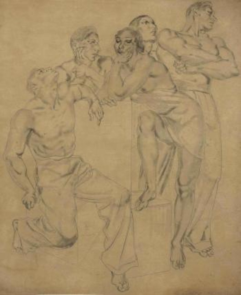 Les Athlètes by Leonard Tsuguharu Foujita