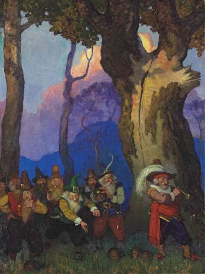 ...Though these folks were evidently amusing themselves, yet they maintained the gravest faces, the most mysterious silence... by Newell Convers Wyeth