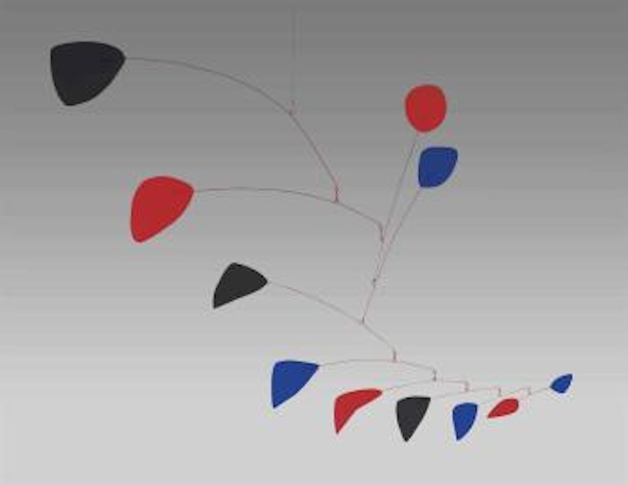 Red, Blue, And Black Cascade by Alexander Calder