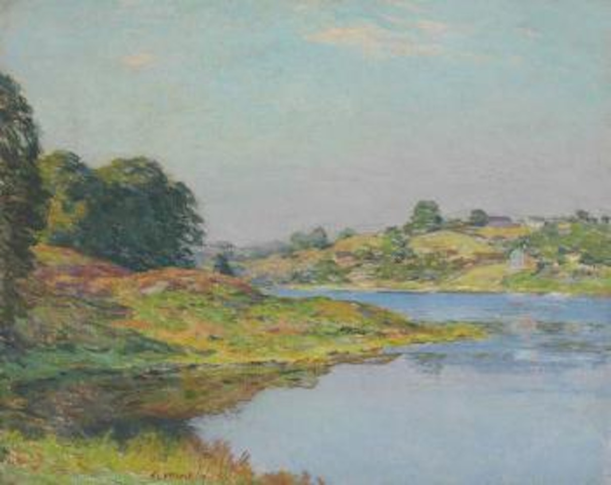 On the River (No 2) by Willard Leroy Metcalf