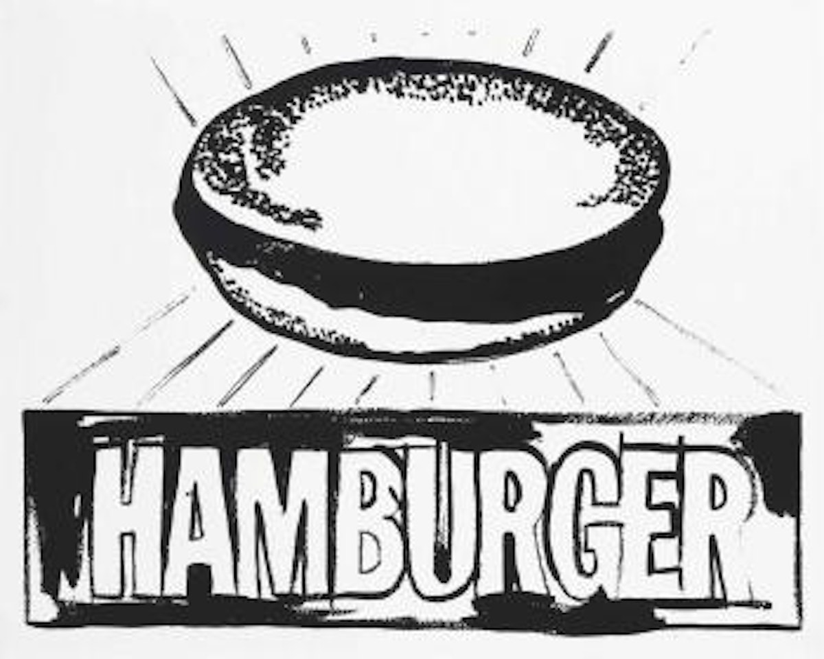 Hamburger by Andy Warhol