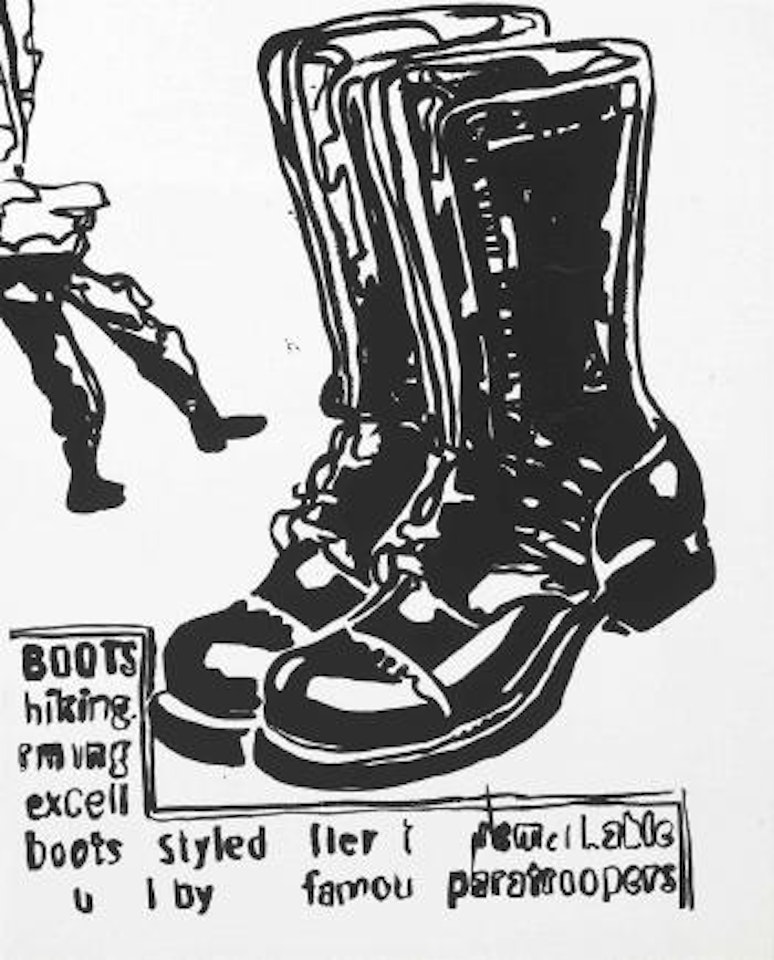 Paratrooper Boots (Positive) by Andy Warhol