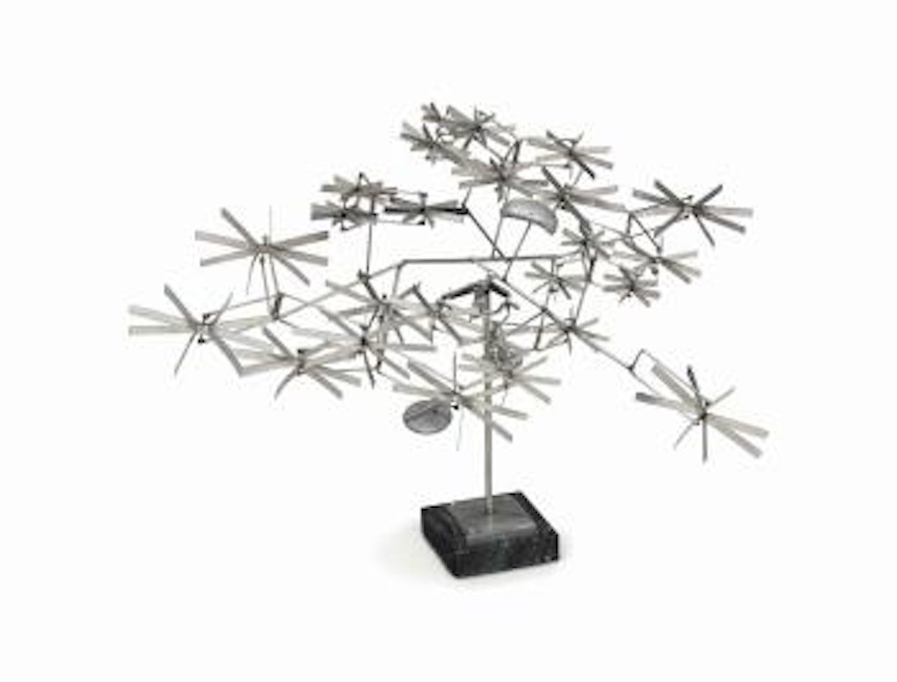 Twenty-six Rotors, Three Solids by George Rickey