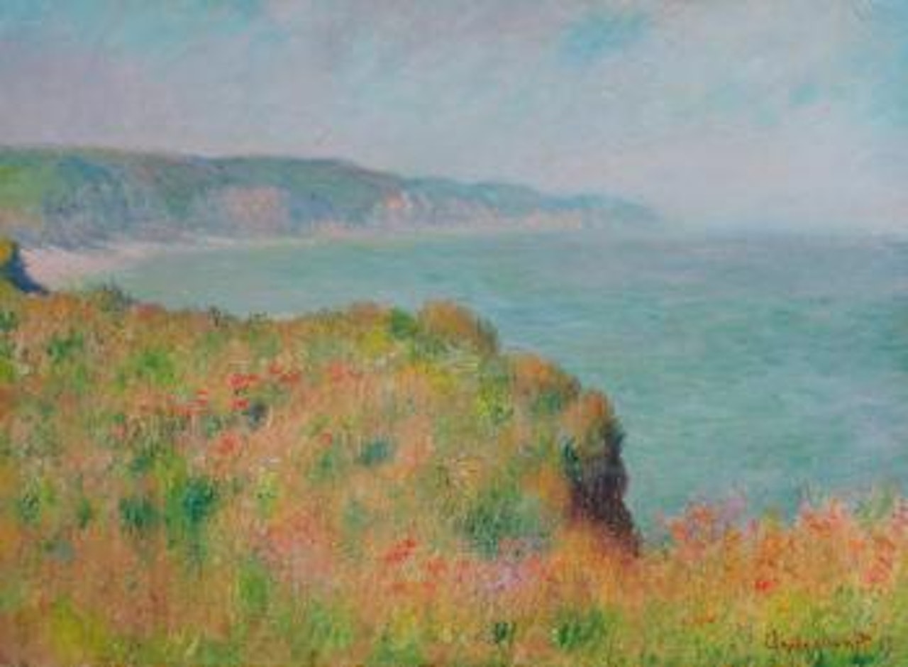 Sur La Falaise À Pourville by Claude Monet