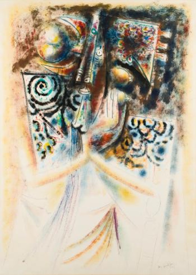 L'enchanteur (Femme Assise) by Wifredo Lam