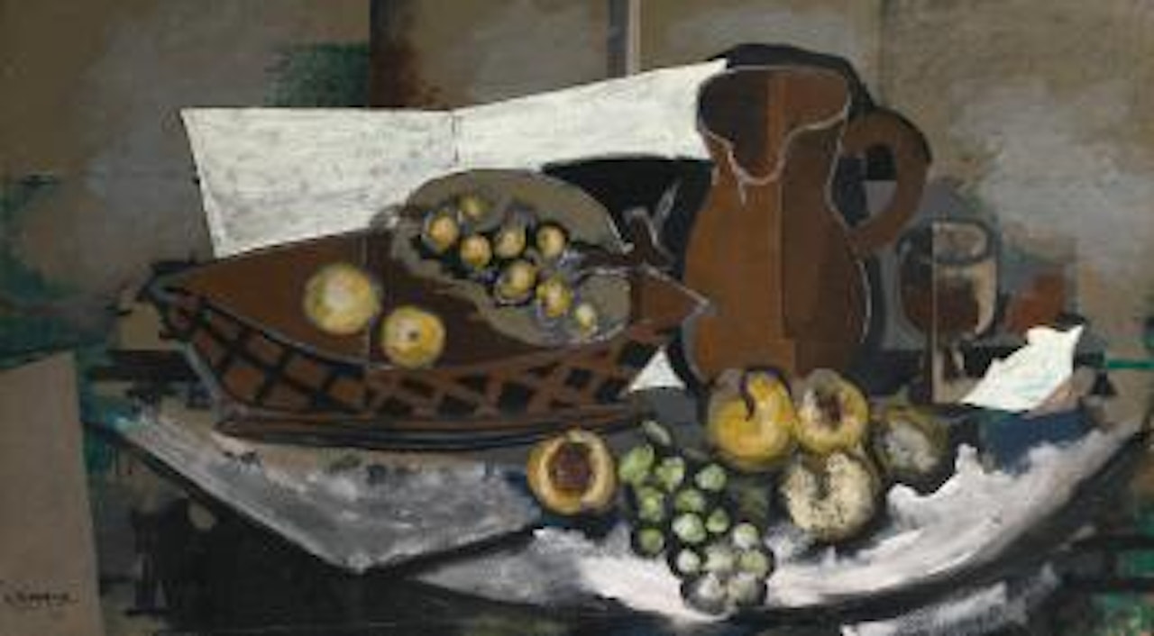 Nature Morte À La Corbeille De Fruits by Georges Braque